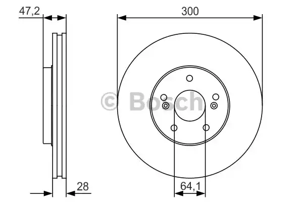 Тормозной диск BOSCH 0986479R47