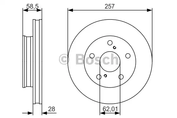 Тормозной диск BOSCH 0986479R53