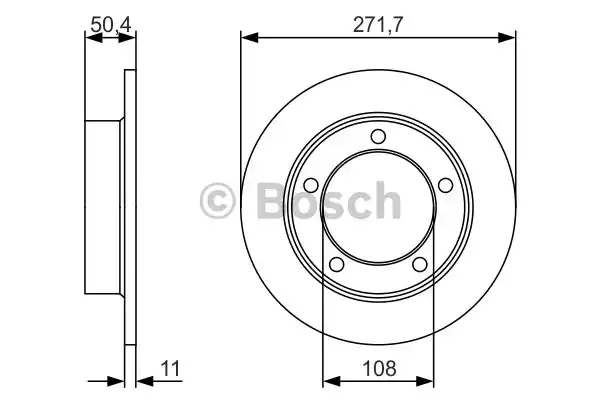 Тормозной диск BOSCH 0986479R73