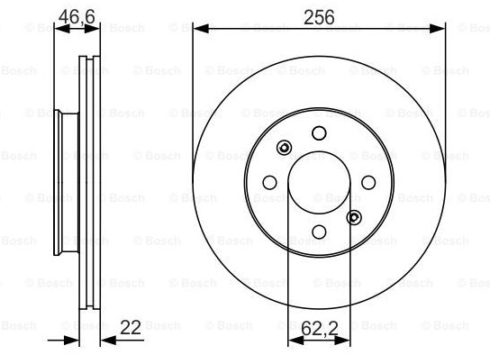 Тормозной диск BOSCH 0986479R77
