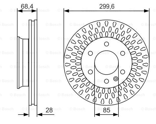 Тормозной диск BOSCH 0986479R78