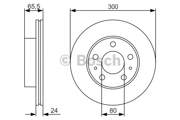 Тормозной диск BOSCH 0986479R86