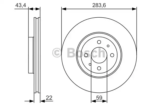 Тормозной диск BOSCH 0986479S01