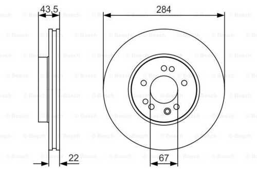 Тормозной диск BOSCH 0986479S15