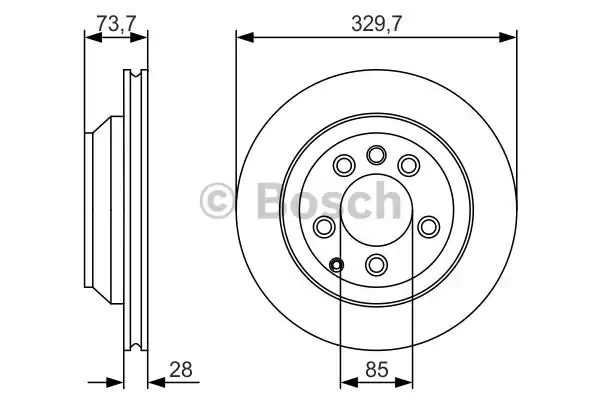Тормозной диск BOSCH 0986479S20