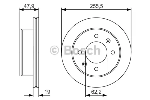 Тормозной диск BOSCH 0986479S21