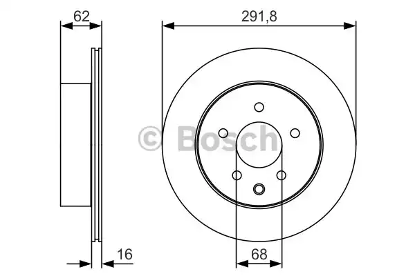 Тормозной диск BOSCH 0986479S31