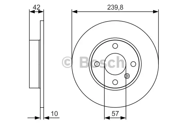 Тормозной диск BOSCH 0986479S52