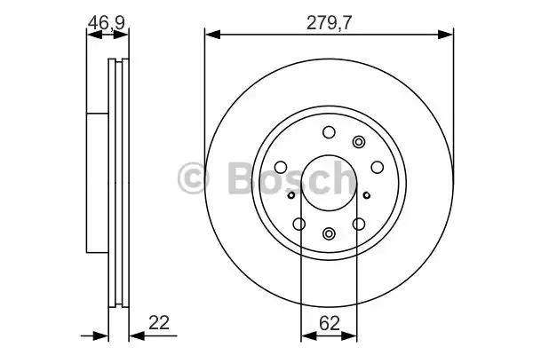 Тормозной диск BOSCH 0986479S58