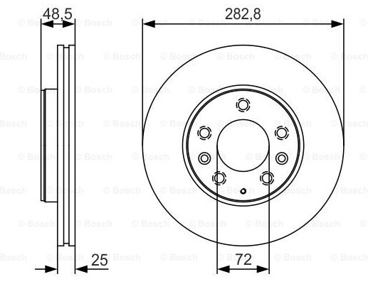 Тормозной диск BOSCH 0986479S60