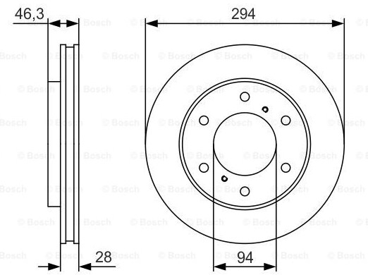 Тормозной диск BOSCH 0986479S63