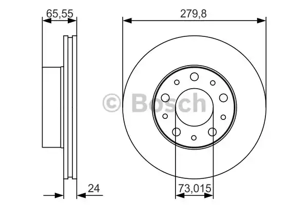 Тормозной диск BOSCH 0986479S70