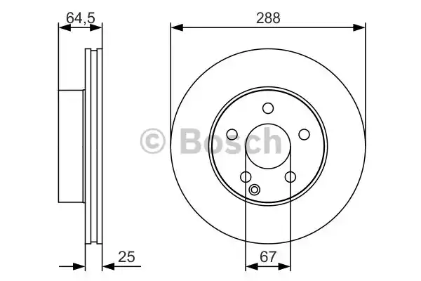 Тормозной диск BOSCH 0986479S83
