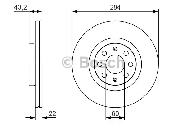 Тормозной диск BOSCH 0986479S91