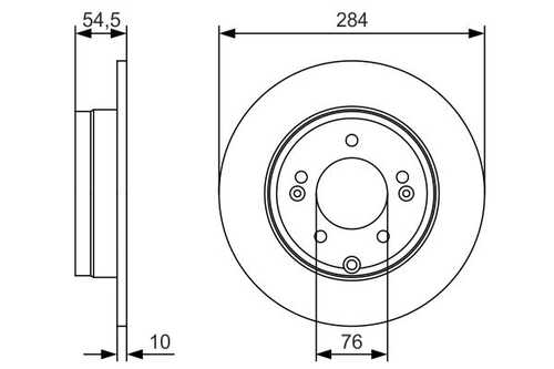 Тормозной диск BOSCH 0986479T49