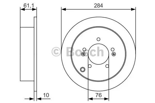 Тормозной диск BOSCH 0986479U37