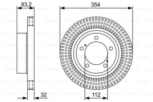 Диск тормозной BOSCH 0986479V50