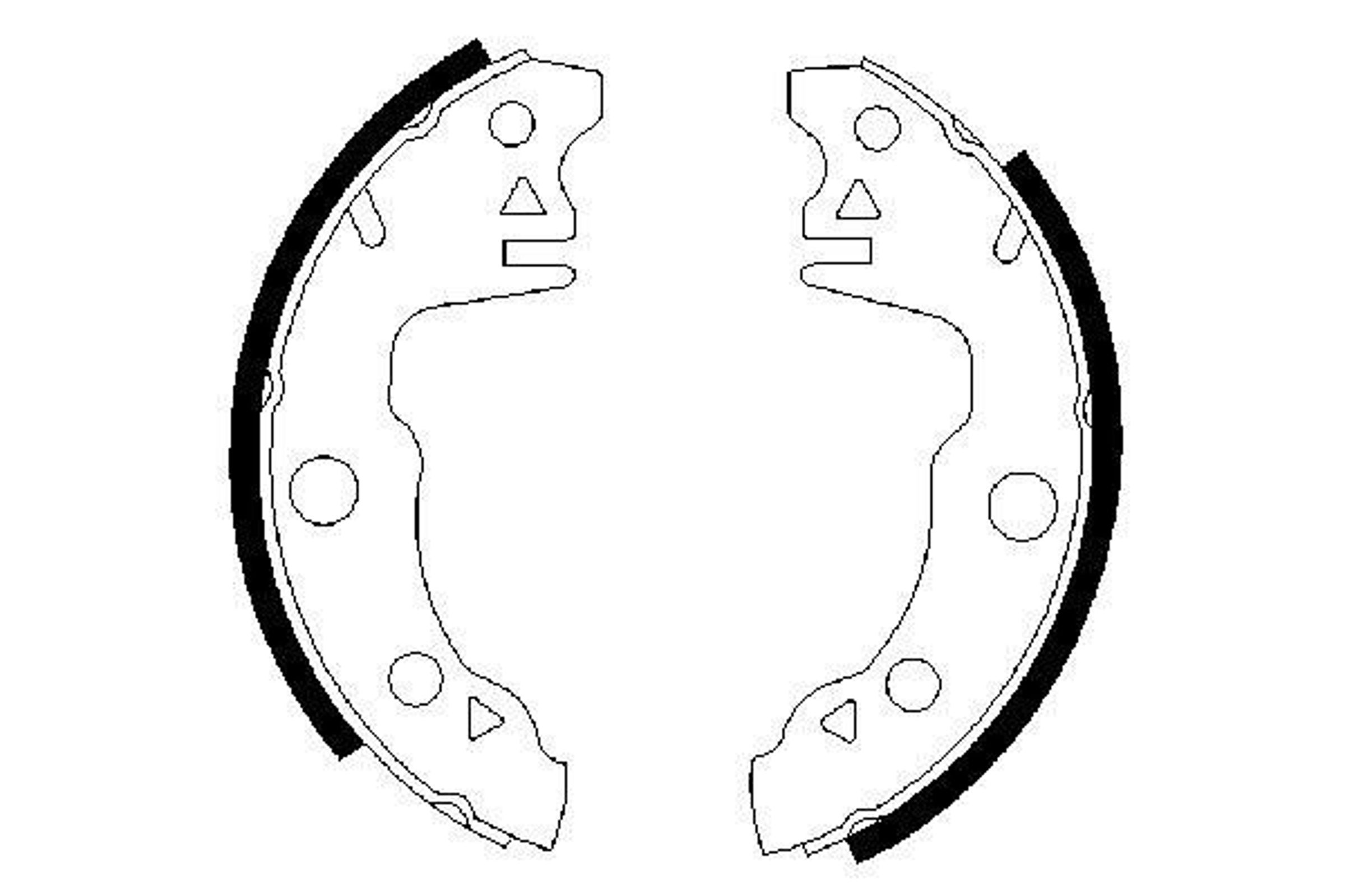 Колодки тормозные барабанные BOSCH 0986487020
