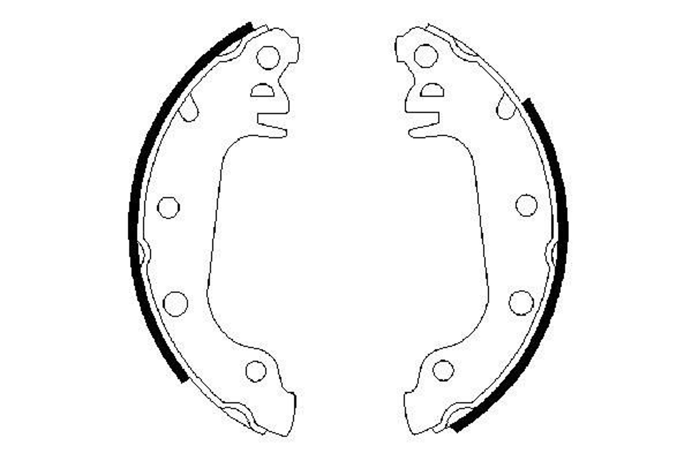 Колодки тормозные барабанные BOSCH 0986487032