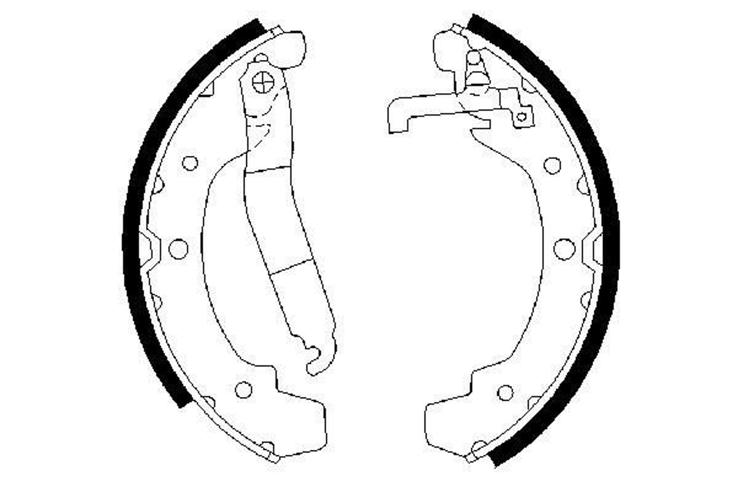 Колодки тормозные барабанные BOSCH 0986487193