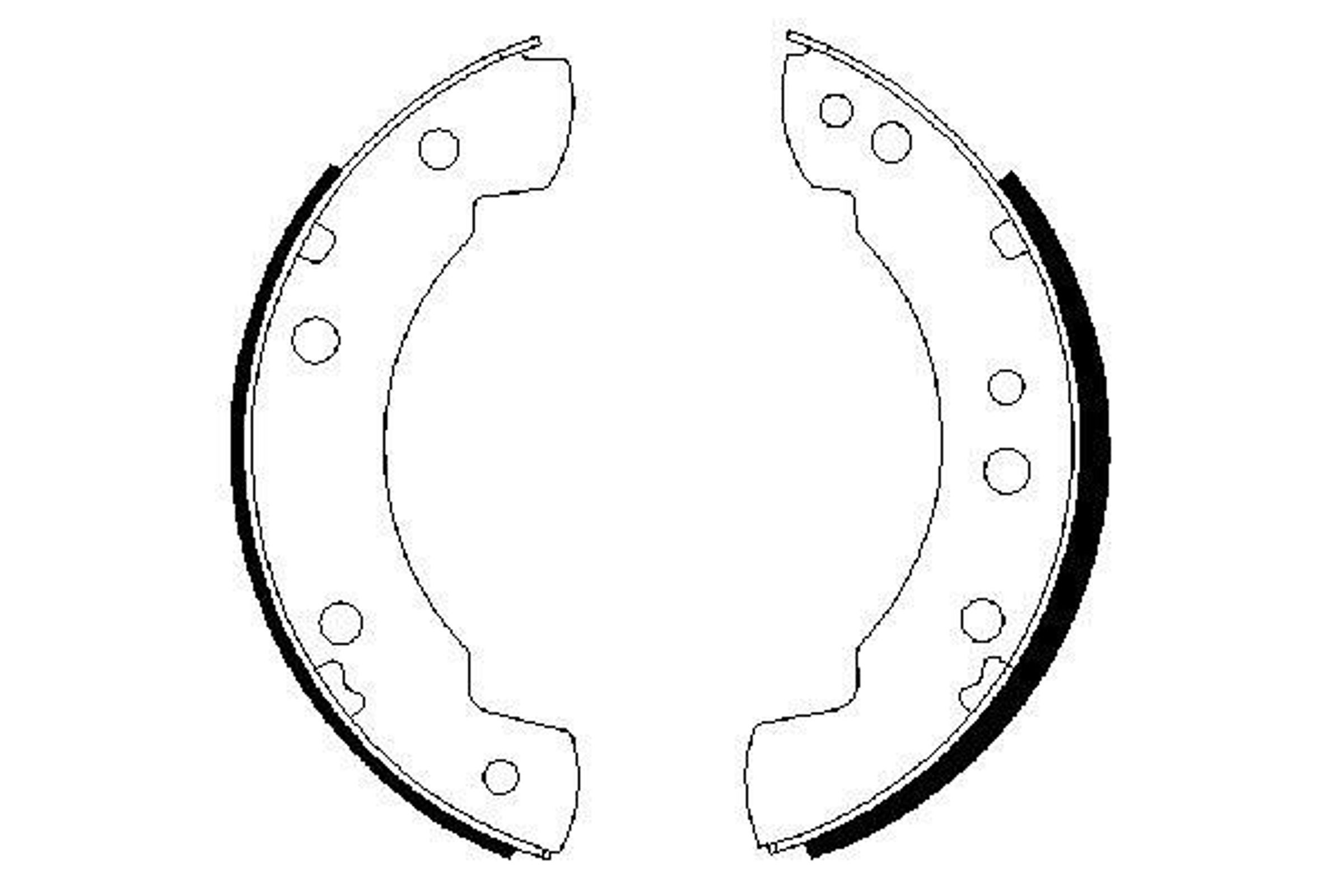 Колодки тормозные барабанные BOSCH 0986487232