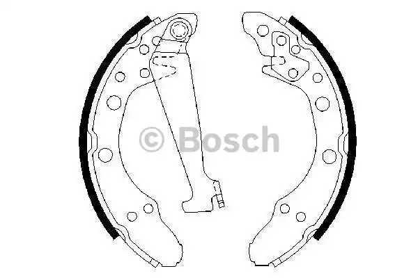 Комплект тормозных колодок BOSCH 0986487270