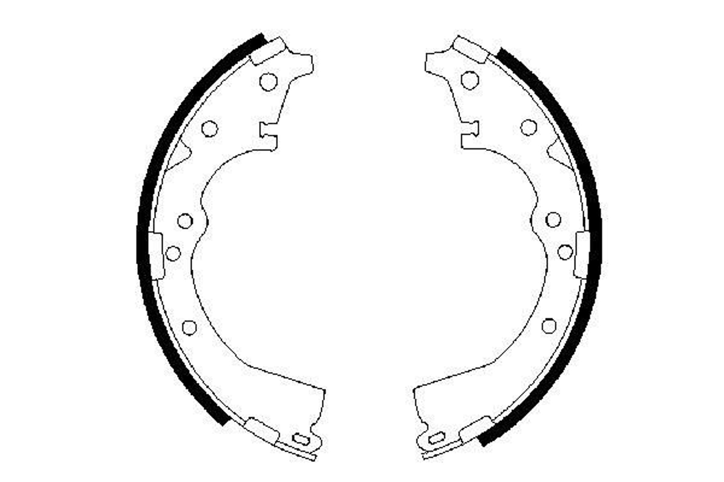 Колодки тормозные барабанные BOSCH 0986487290