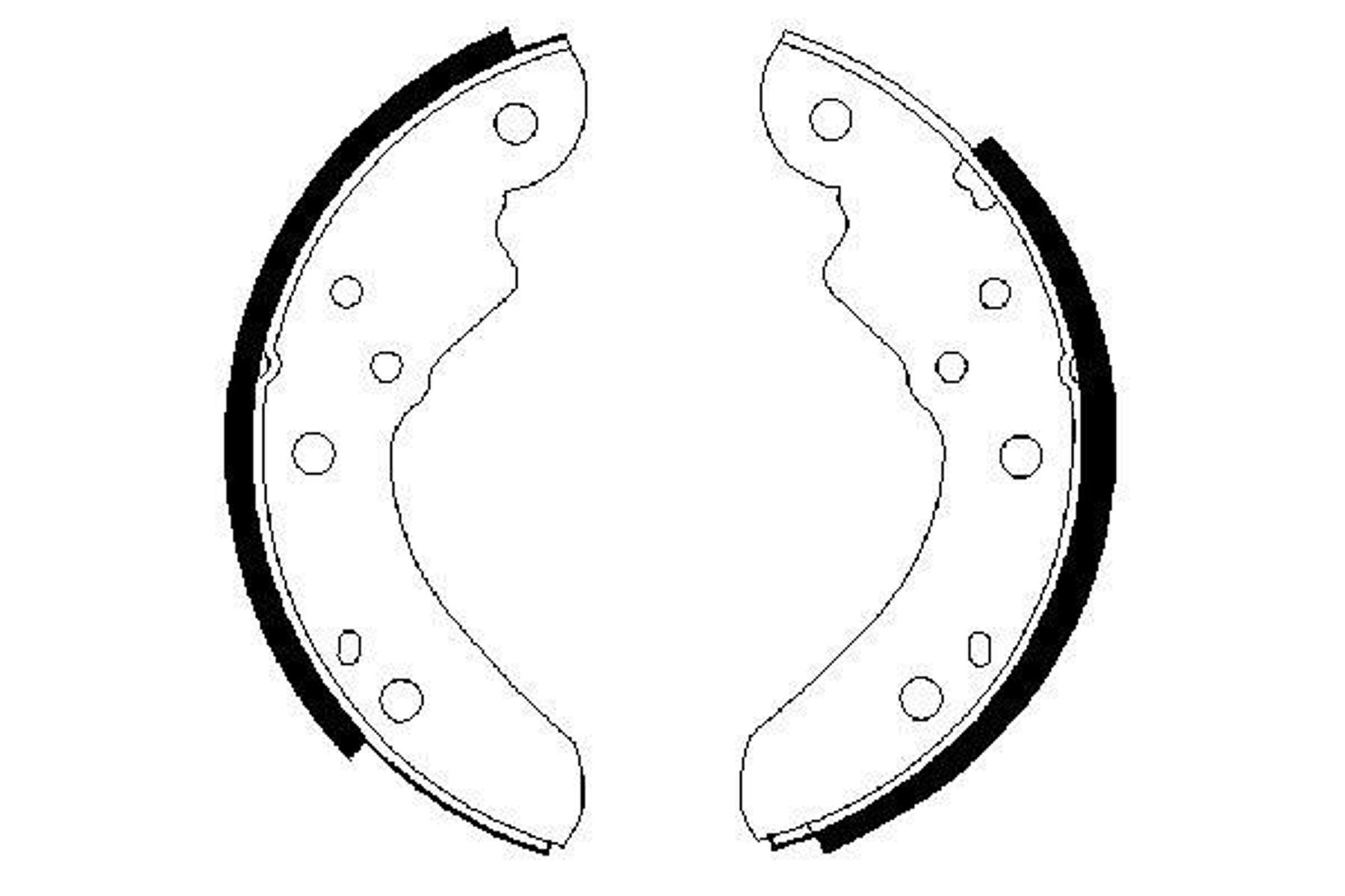 Колодки тормозные барабанные BOSCH 0986487340