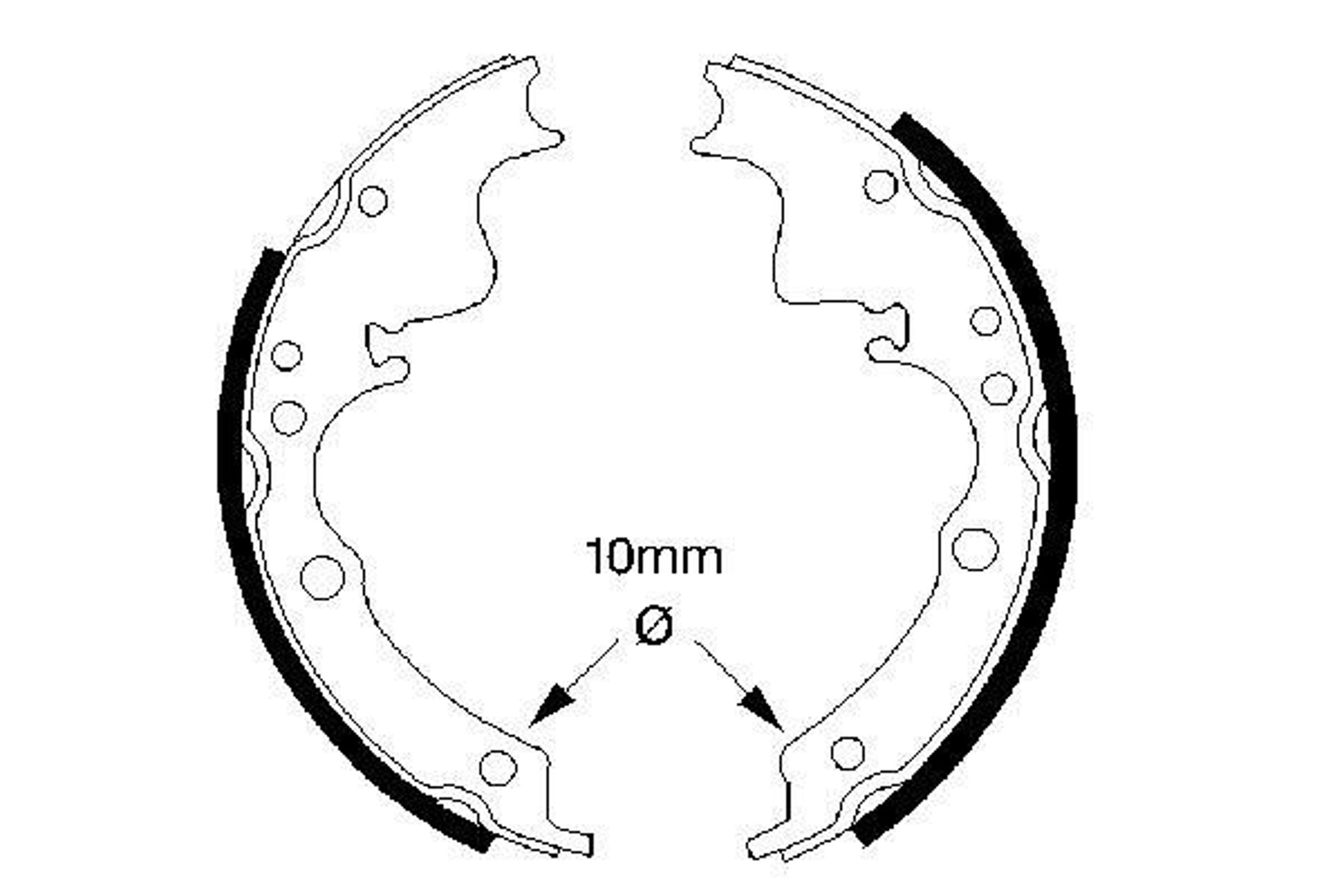 Колодки тормозные барабанные BOSCH 0986487347