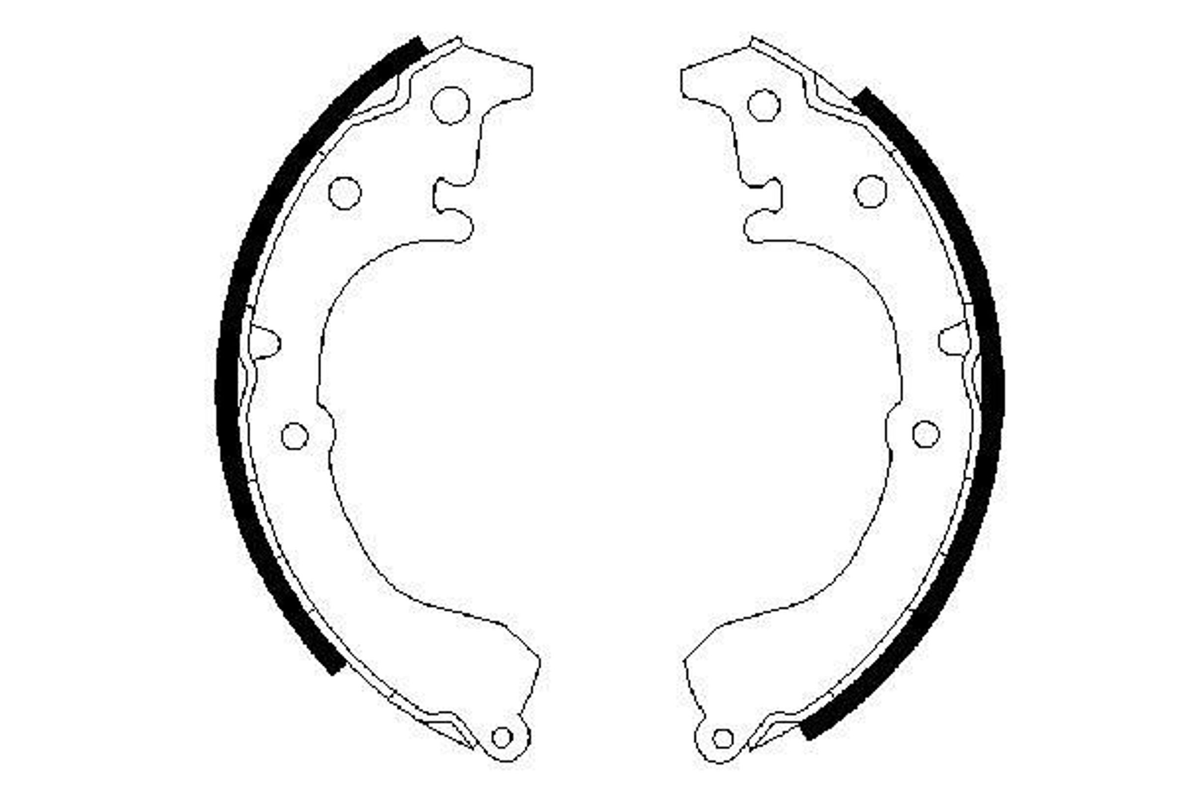 Колодки тормозные барабанные BOSCH 0986487349