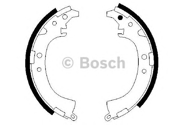 Комплект тормозных колодок BOSCH 0986487424