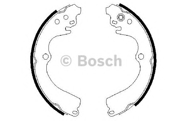 Комплект тормозных колодок BOSCH 0986487463