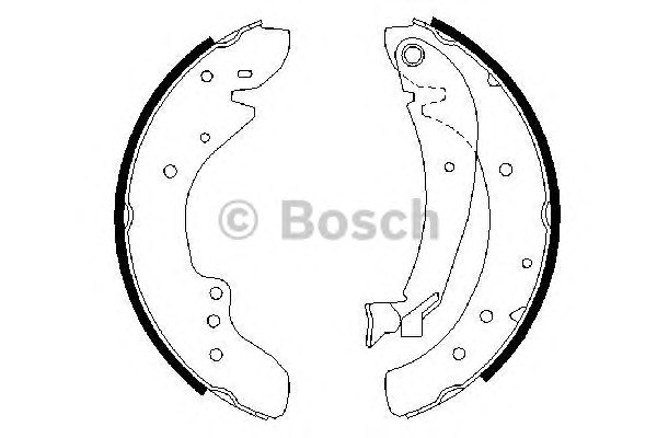 Комплект тормозных колодок BOSCH 0986487521