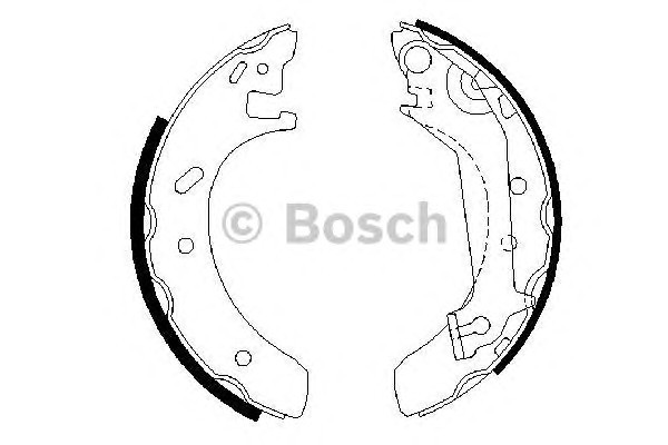Комплект тормозных колодок BOSCH 0986487523