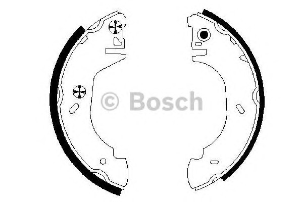 Комплект тормозных колодок BOSCH 0986487524
