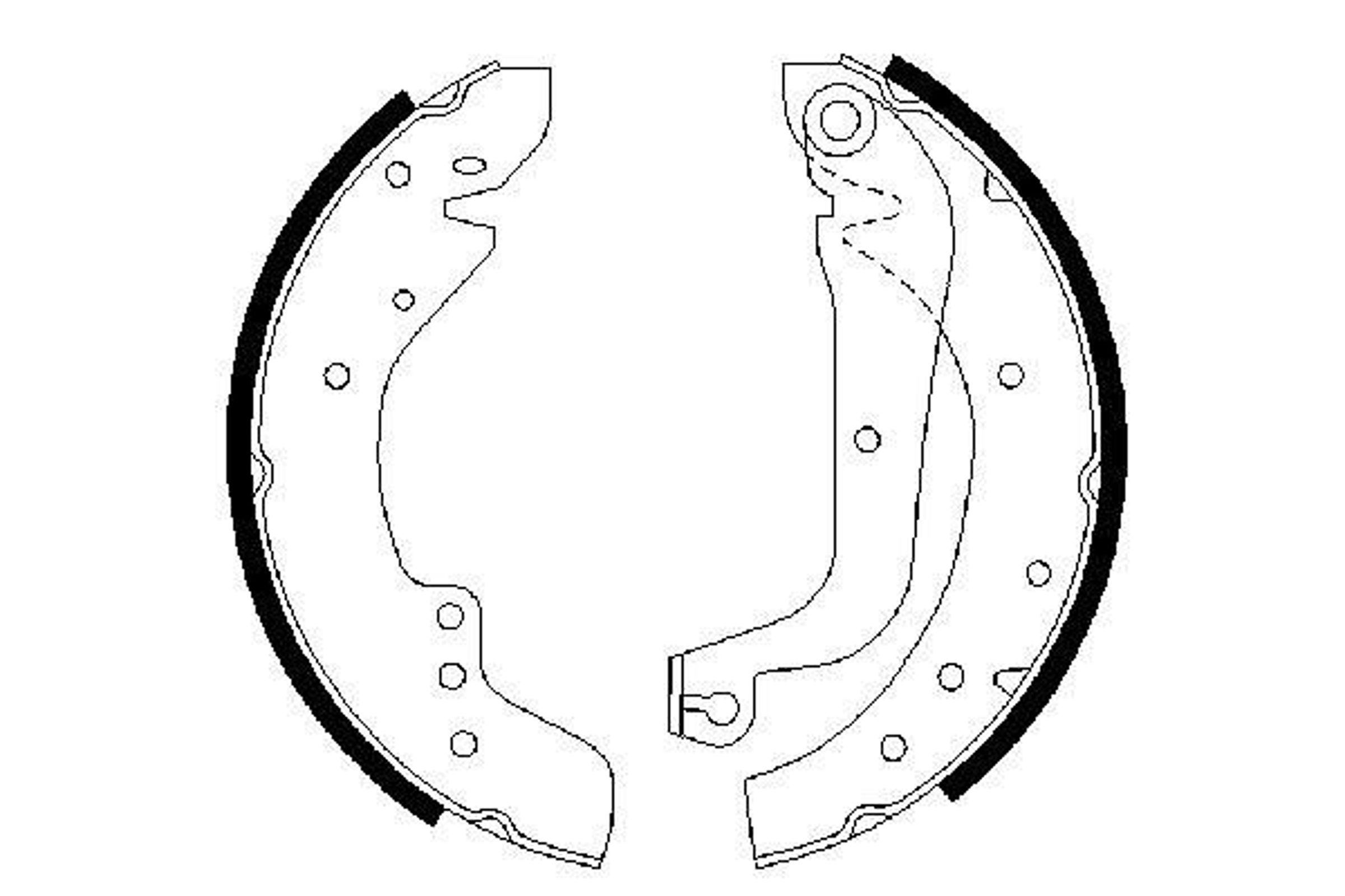 Колодки тормозные барабанные BOSCH 0986487547