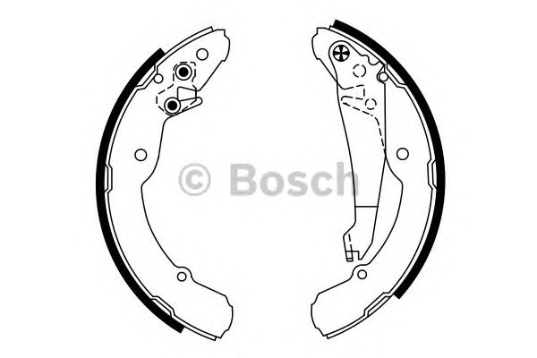 Комплект тормозных колодок BOSCH 0986487555