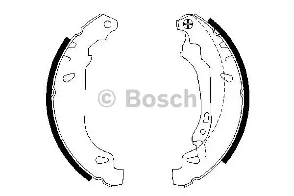 Комплект тормозных колодок BOSCH 0986487556