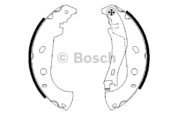 Комплект тормозных колодок BOSCH 0986487559