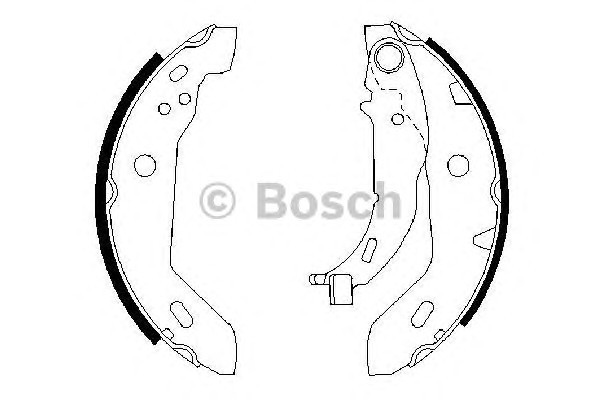 Комплект тормозных колодок BOSCH 0986487565