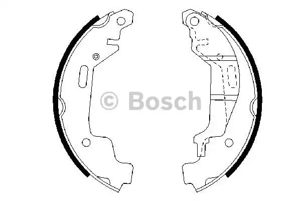 Комплект тормозных колодок BOSCH 0986487576