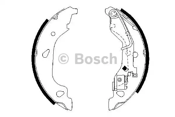 Комплект тормозных колодок BOSCH 0986487596