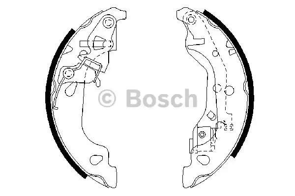Комплект тормозных колодок BOSCH 0986487597