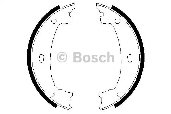 Комплект колодок стояночного тормоза BOSCH 0986487608