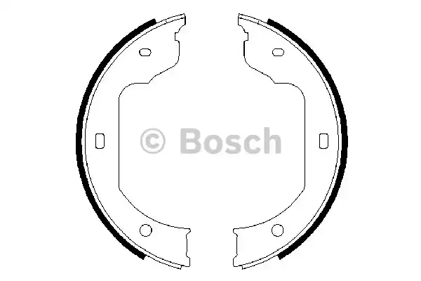 Комплект колодок стояночного тормоза BOSCH 0986487625