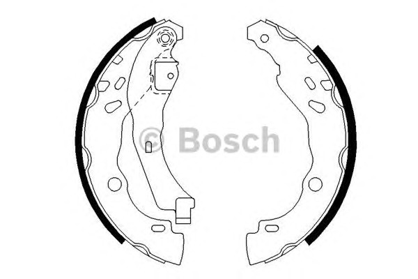Комплект тормозных колодок BOSCH 0986487627