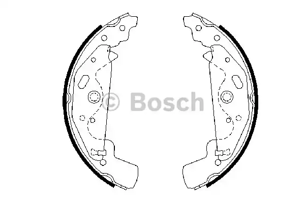 Комплект тормозных колодок BOSCH 0986487643
