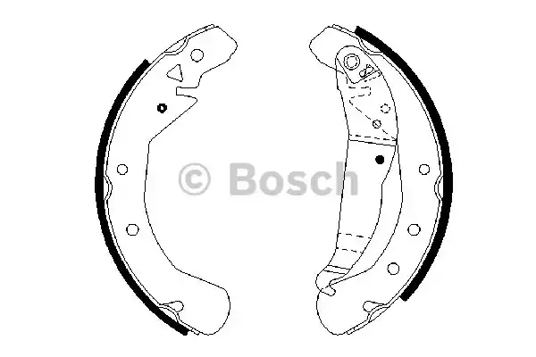 Комплект тормозных колодок BOSCH 0986487658