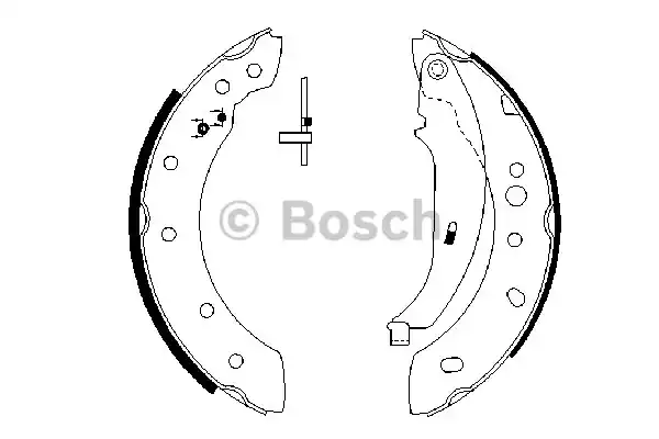 Комплект тормозных колодок BOSCH 0986487672