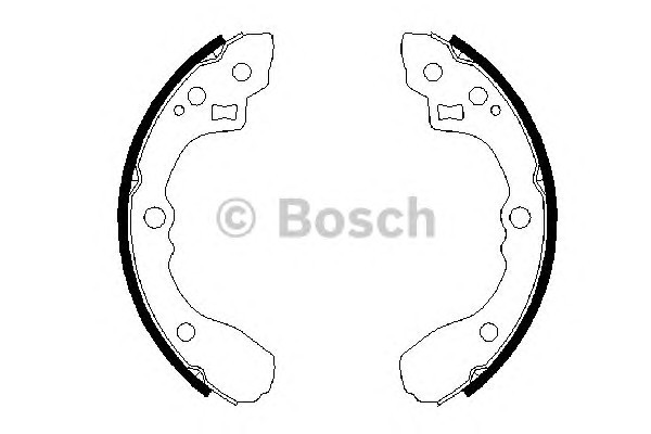 Комплект тормозных колодок BOSCH 0986487687